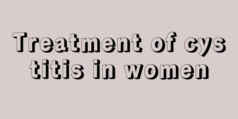 Treatment of cystitis in women