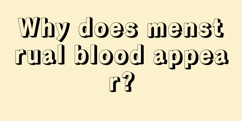 Why does menstrual blood appear?