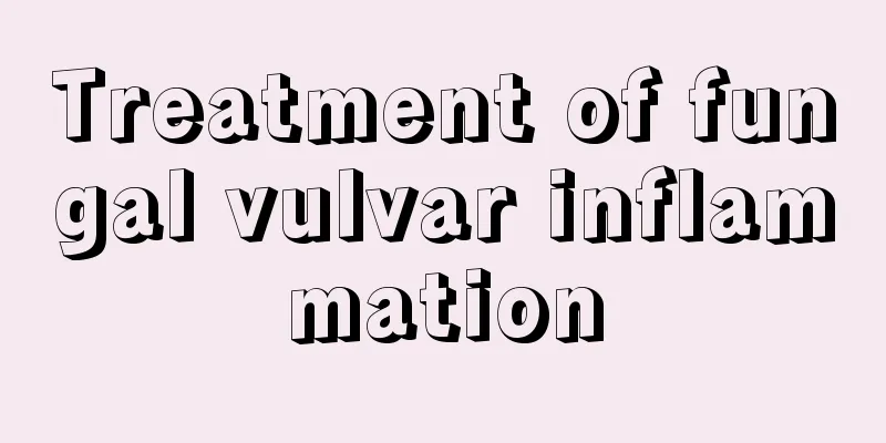 Treatment of fungal vulvar inflammation