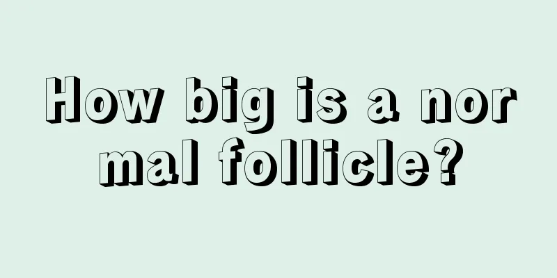 How big is a normal follicle?