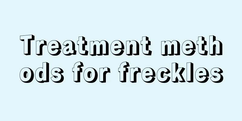 Treatment methods for freckles