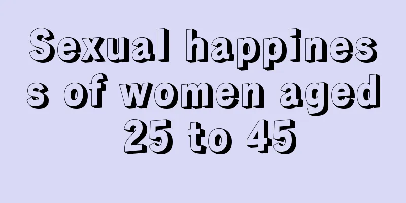 Sexual happiness of women aged 25 to 45