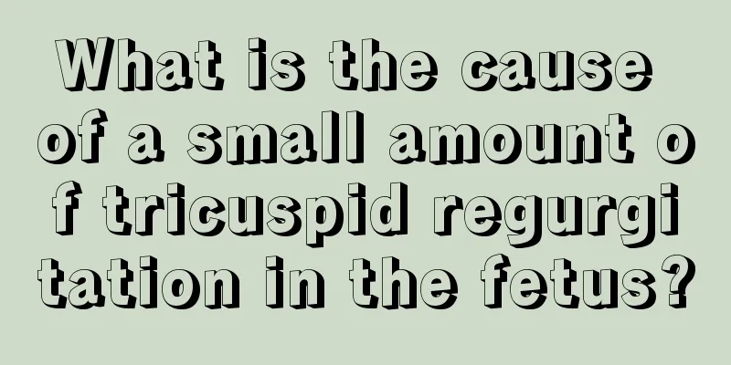 What is the cause of a small amount of tricuspid regurgitation in the fetus?