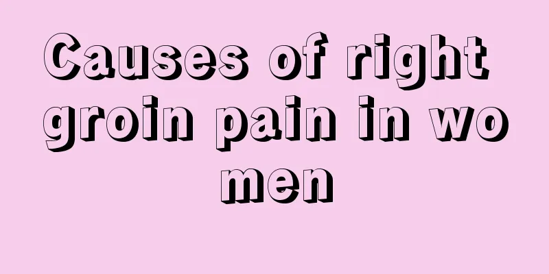 Causes of right groin pain in women