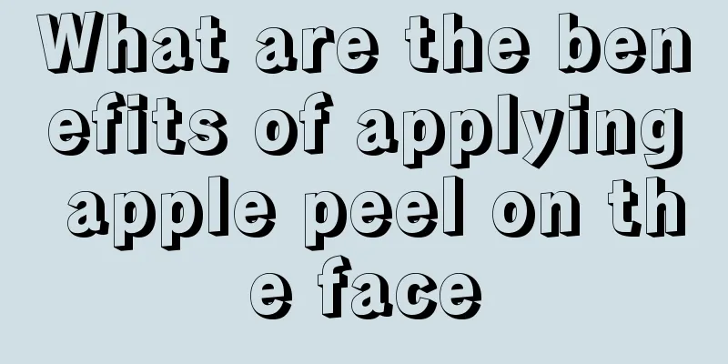 What are the benefits of applying apple peel on the face