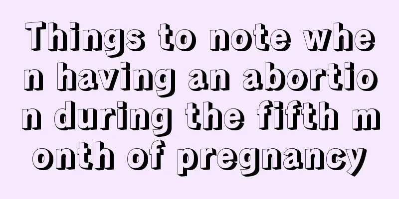 Things to note when having an abortion during the fifth month of pregnancy