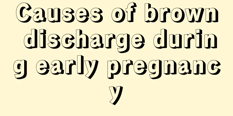 Causes of brown discharge during early pregnancy