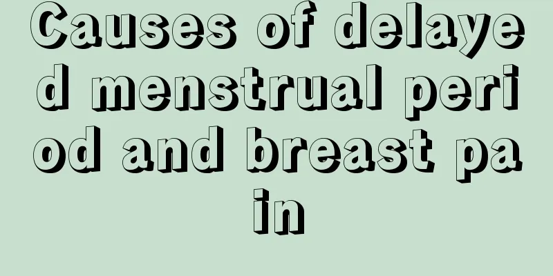 Causes of delayed menstrual period and breast pain