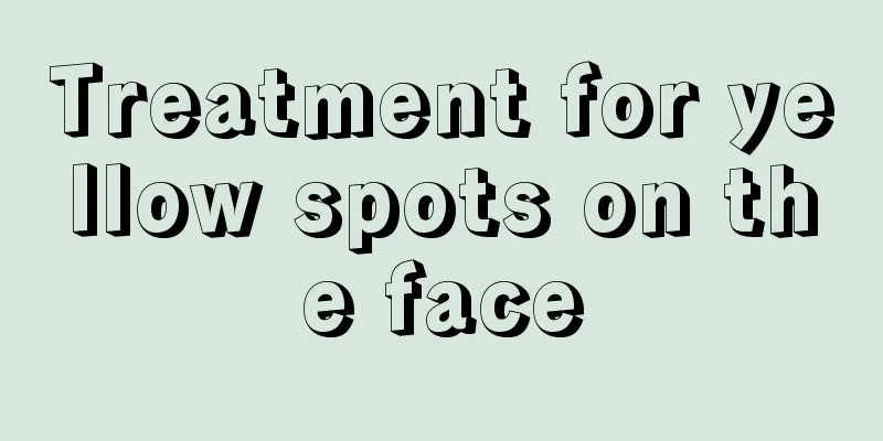 Treatment for yellow spots on the face