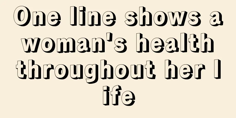 One line shows a woman's health throughout her life