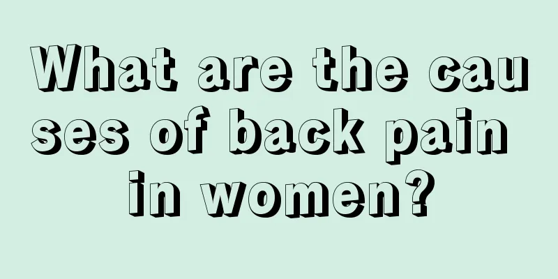 What are the causes of back pain in women?