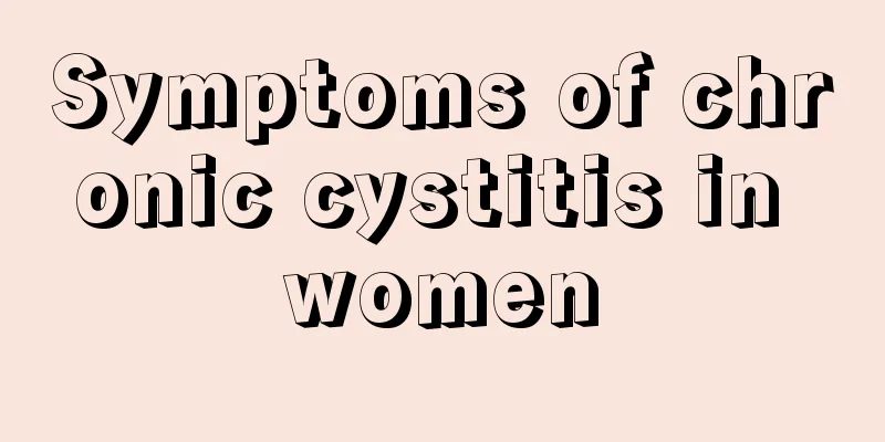 Symptoms of chronic cystitis in women