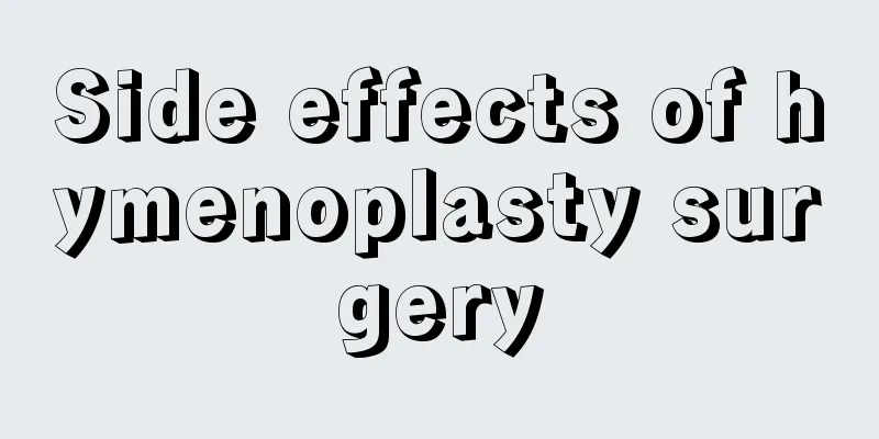 Side effects of hymenoplasty surgery