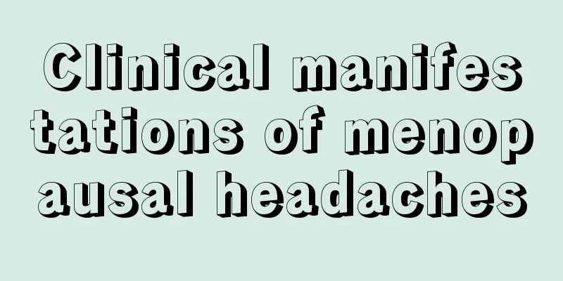 Clinical manifestations of menopausal headaches