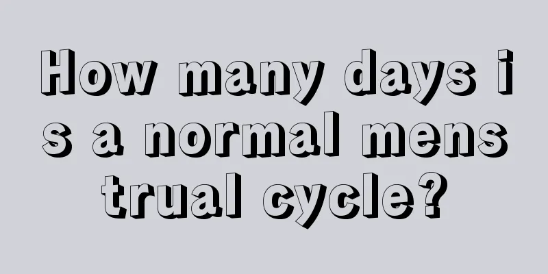 How many days is a normal menstrual cycle?