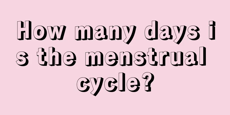 How many days is the menstrual cycle?