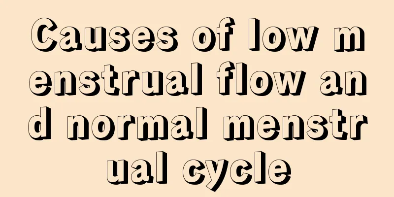 Causes of low menstrual flow and normal menstrual cycle