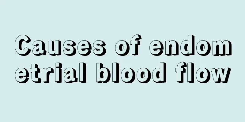 Causes of endometrial blood flow