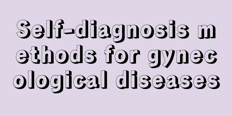 Self-diagnosis methods for gynecological diseases