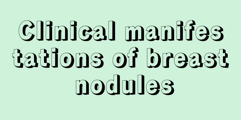 Clinical manifestations of breast nodules