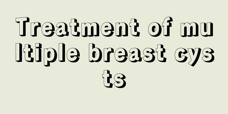 Treatment of multiple breast cysts