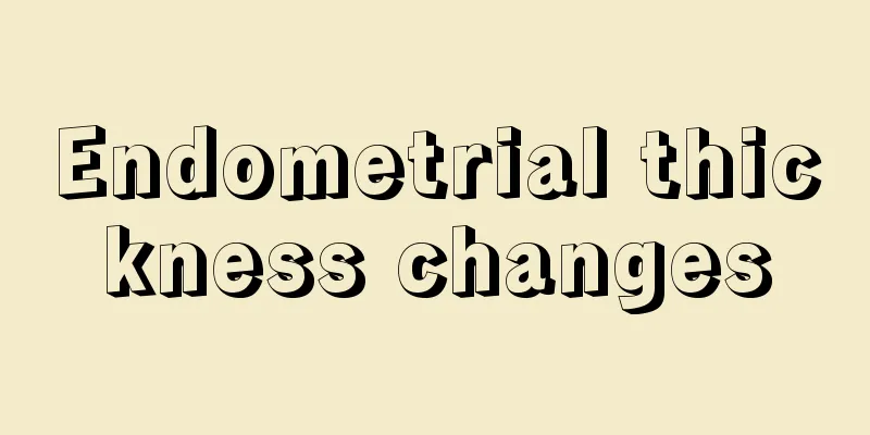 Endometrial thickness changes