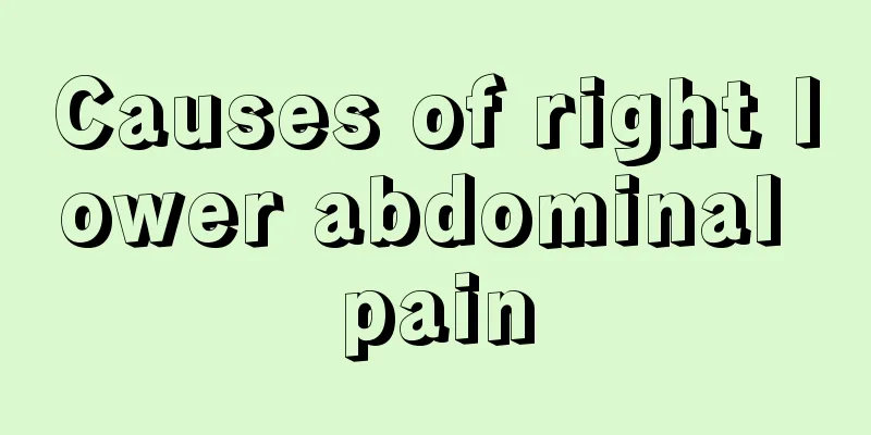 Causes of right lower abdominal pain