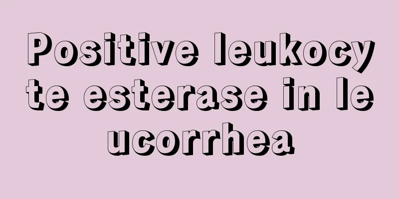 Positive leukocyte esterase in leucorrhea