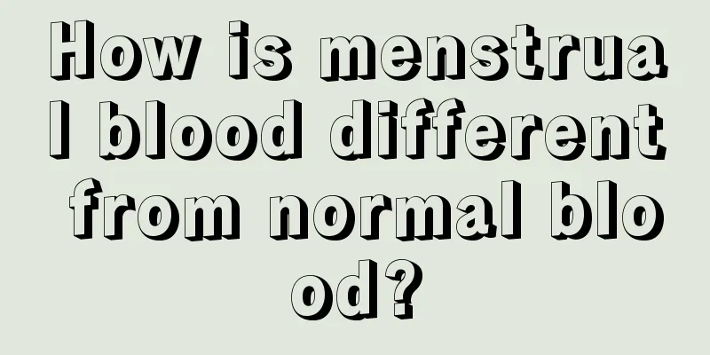 How is menstrual blood different from normal blood?