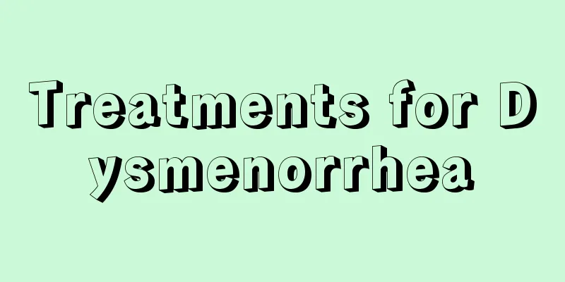 Treatments for Dysmenorrhea