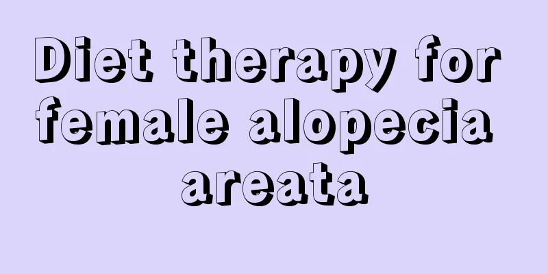 Diet therapy for female alopecia areata