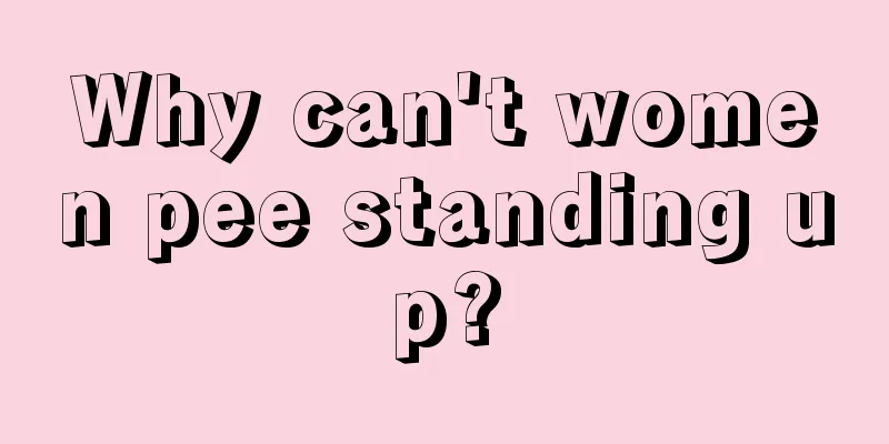 Why can't women pee standing up?