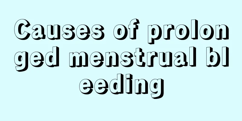 Causes of prolonged menstrual bleeding