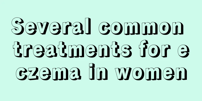 Several common treatments for eczema in women