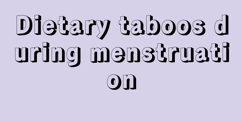 Dietary taboos during menstruation