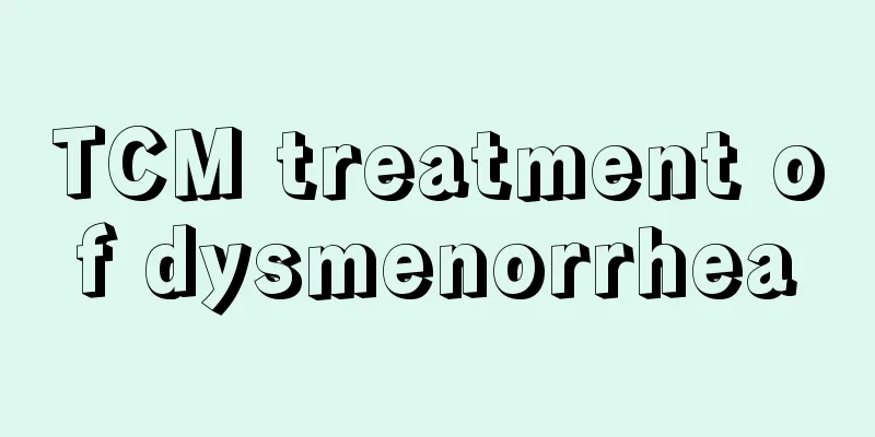 TCM treatment of dysmenorrhea