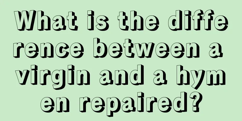 What is the difference between a virgin and a hymen repaired?