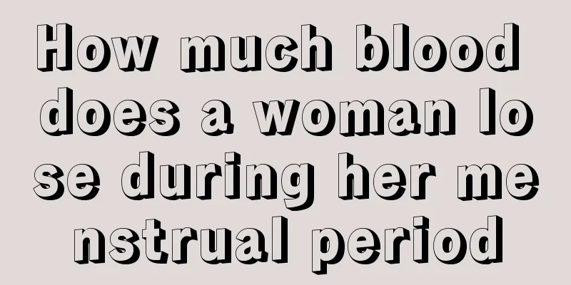 How much blood does a woman lose during her menstrual period