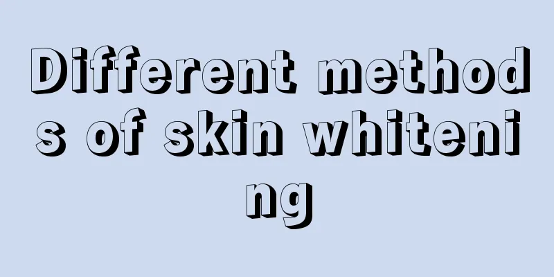 Different methods of skin whitening