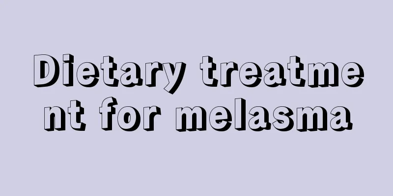 Dietary treatment for melasma