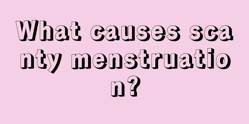 What causes scanty menstruation?