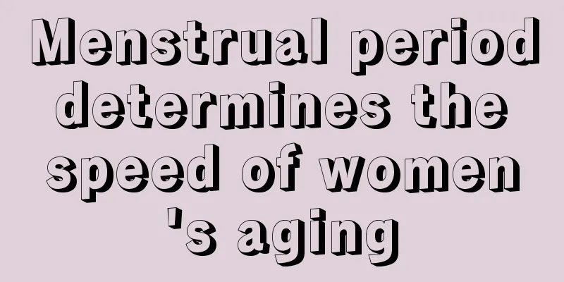 Menstrual period determines the speed of women's aging