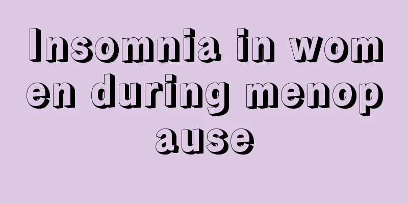 Insomnia in women during menopause