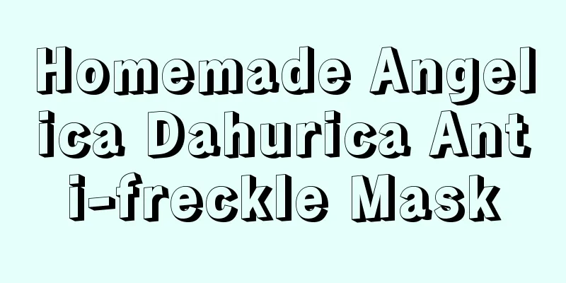 Homemade Angelica Dahurica Anti-freckle Mask