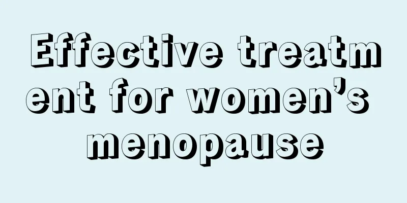 Effective treatment for women’s menopause