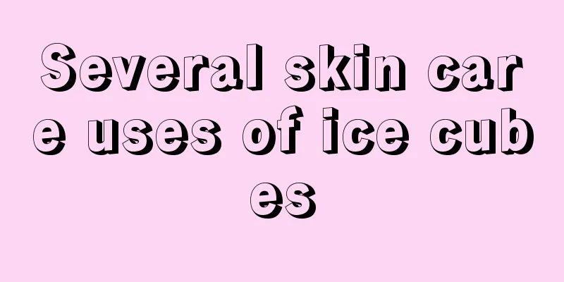 Several skin care uses of ice cubes