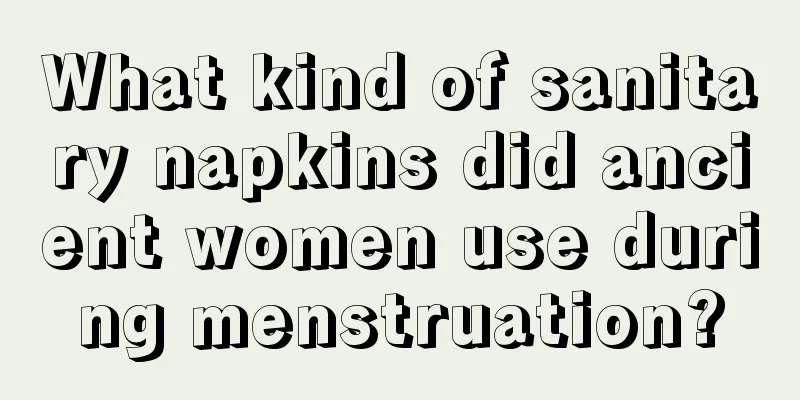 What kind of sanitary napkins did ancient women use during menstruation?