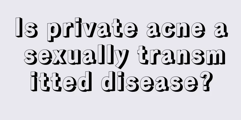 Is private acne a sexually transmitted disease?