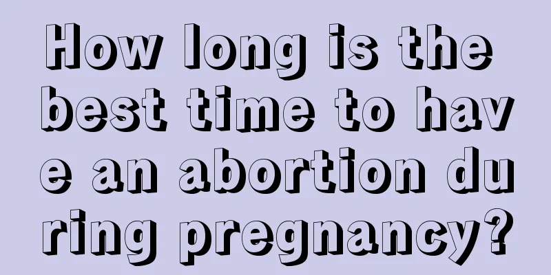 How long is the best time to have an abortion during pregnancy?