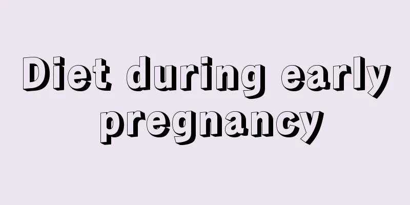 Diet during early pregnancy